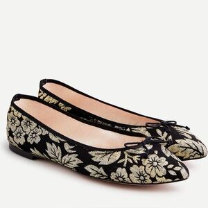 J.Crew Gemma ballet flats in floral jacquard New 7